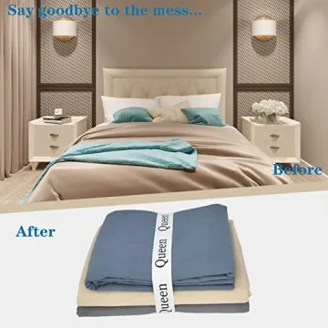 Maletnd Sheet Organizer Bands for Effortless Bedding Storage