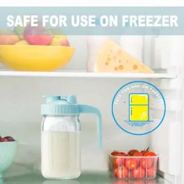 32oz Glass Pitcher with Spout for Breastmilk & Beverages