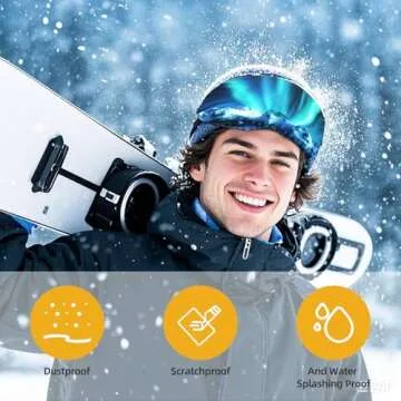 Hytiland SKI Goggle Cover Sleeve, Lens Scratch-Free & Dust Protection, for Travel Storage, Snow Ski Goggles (aurora)