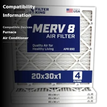 Filter King 20x30x1 MERV 8 Air Filters | Made in USA