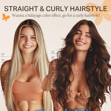 DOORES Real Human Hair Extensions Balayage 18 Inch