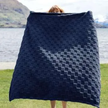 Bedsure Navy Blue Throw Blanket - Ultra Cozy & Stylish for All Ages