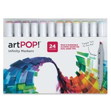 artPOP! Infinity Art Markers - 24 Colors, Dual-Tip Alcohol Based Markers