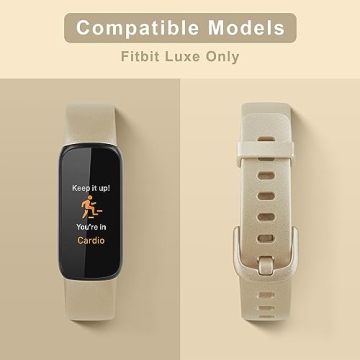 Vanjua Soft Silicone Bands Fitbit Luxe Comfortable Waterproof