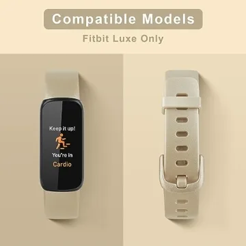 Vanjua Soft Silicone Bands Fitbit Luxe Comfortable Waterproof