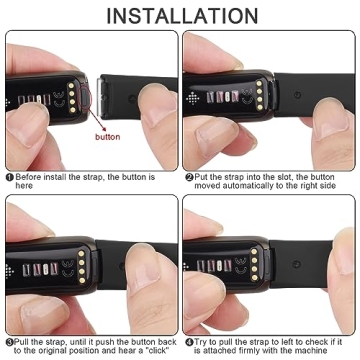 Vanjua Soft Silicone Bands Fitbit Luxe Comfortable Waterproof