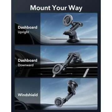 ESR Dashboard Magnetic Phone Holder for Car, for MagSafe Car Mount, Windshield Magnetic Car Mount fo...