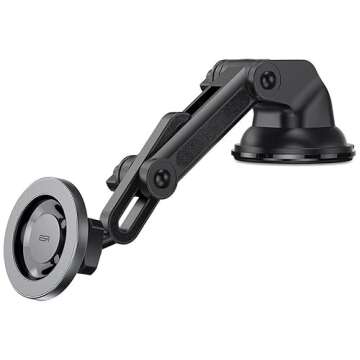 ESR Dashboard Magnetic Phone Holder for Car, for MagSafe Car Mount, Windshield Magnetic Car Mount for iPhone 16/15/14/13/12, Samsung Galaxy S25, Car Accessories, Charging Not Supported, Metallic Grey