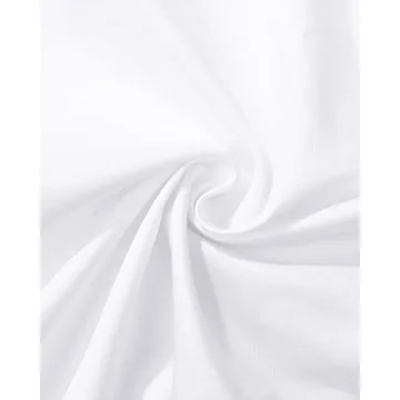 Wrinkle-Free Men's Dress Shirt - J.VER Solid White