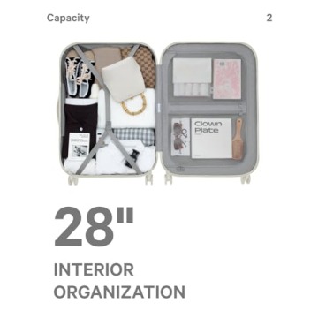 Lightweight 28 Inch Hardside Luggage with TSA Lock