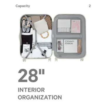 Lightweight 28 Inch Hardside Luggage with TSA Lock