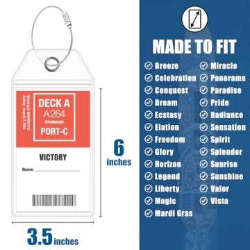 Carnival Cruise Luggage Tag & Lanyard Bundle 2024-2025