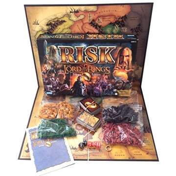 Risk: Lord of the Rings Trilogy Edition - Conquer Middle-earth in Epic Battles