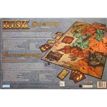 Risk: Lord of the Rings Trilogy Edition - Epic Strategy Game