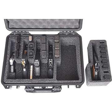 Case Club 5 Pistol and 20 Magazine Waterproof Storage Case