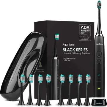 AquaSonic Black Series Electric Toothbrush - ADA Approved