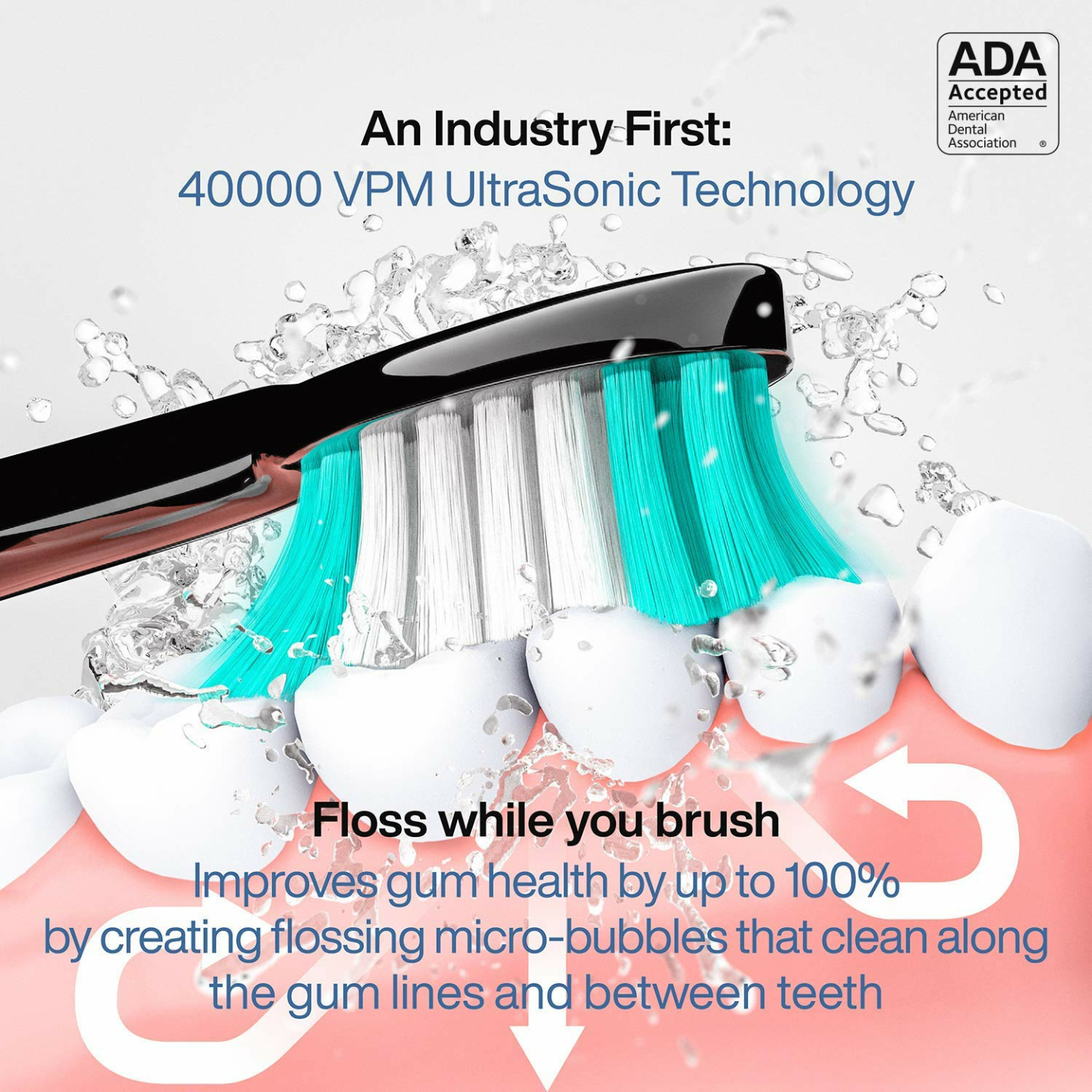 AquaSonic Black Series Electric Toothbrush - ADA Approved