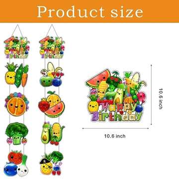 Hey Bear Sensory Fruit Door Hanging Party Banners