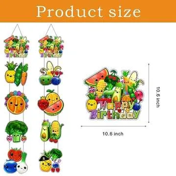 Hey Bear Sensory Fruit Door Hanging Party Banners