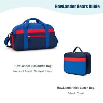 HawLander Little Kids Backpack for Boys Toddler School Bag Fits 3 to 6 years old, 15 inch, Navy Blue