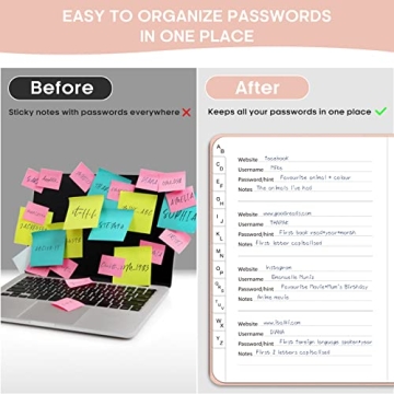 Taja Password Keeper Book - Secure & Stylish Password Management Log