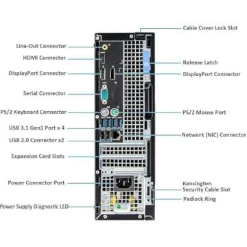 Dell Optiplex 7050 SFF PC - Intel i5, 16GB RAM, SSD