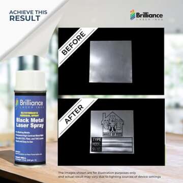 Brilliance Laser Inks 12 Oz Spray for High-Contrast Metal Marking