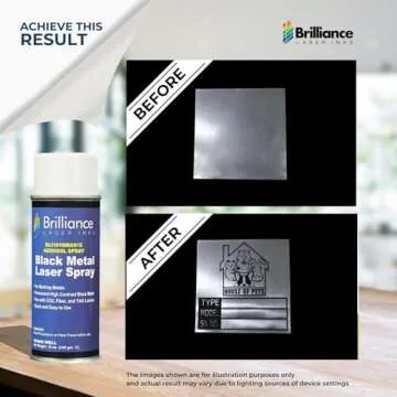 Brilliance Laser Inks 12 Oz Spray for High-Contrast Metal Marking