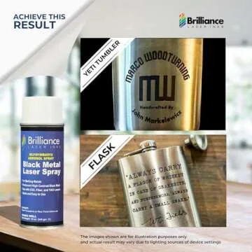 Brilliance Laser Inks 12 Oz Spray for High-Contrast Metal Marking