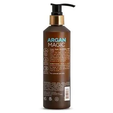 Argan Magic Nourishing Hair Cream - Hydrates, Conditions, and Eliminates Frizz for All Hair Types | ...