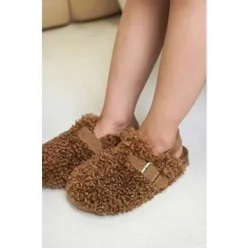 Project Cloud Mini Clogs for Kids - Memory Foam Unisex Kids Clogs - Non Slip Clogs for Kids, Boys & Girls' Clogs & Mules - Water Resistant Kids Clogs Arch Support (Jeanna, Chestnut, 10)