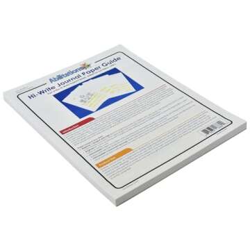 Abilitations Hi-Write Beginner Journal Paper, Level 1, 8-1/2 x 11 Inches, Pack of 100-089664, Yellow/White