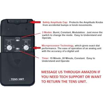 Therapist’s Choice® TENS Unit Muscle Stimulator with Accessories – TENS Unit Muscle Stimulator ...
