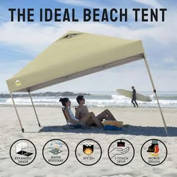 CROWN SHADES 10x10 Canopy - Quick Setup & UV Protection