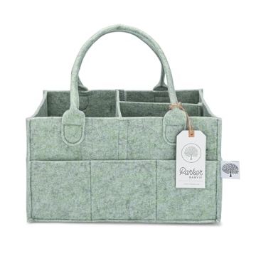 Parker Baby Diaper Caddy - The Ultimate Nursery Organizer and Car Carrier