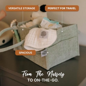 Parker Baby Diaper Caddy - Stylish Nursery Organizer