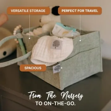 Parker Baby Diaper Caddy - Stylish Nursery Organizer