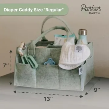 Parker Baby Diaper Caddy - Stylish Nursery Organizer