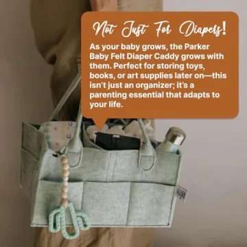 Parker Baby Diaper Caddy - Stylish Nursery Organizer