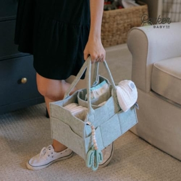 Parker Baby Diaper Caddy - Stylish Nursery Organizer