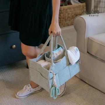 Parker Baby Diaper Caddy - Stylish Nursery Organizer