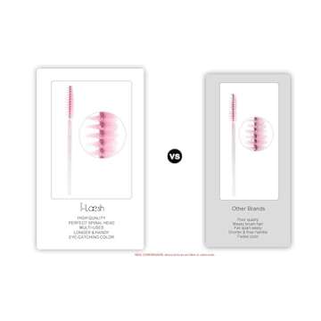 i-Laesh 100 Pcs Crystal Eyelash Brush Mascara Wands Disposable Eyebrow / Lash Brushes for Eyelashes Extensions Eye Makeup Kit Lashes Applicator Tool Spoolies (Crystal - Peacock Blue)