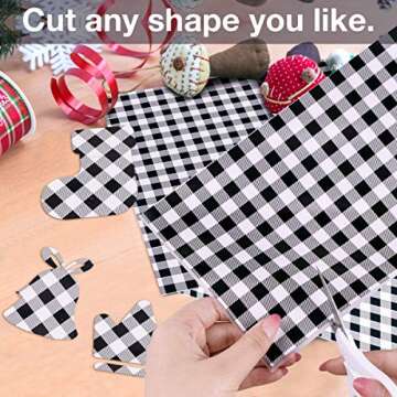 JANDJPACKAGING Buffalo Plaid HTV - Perfect for Crafting Fun