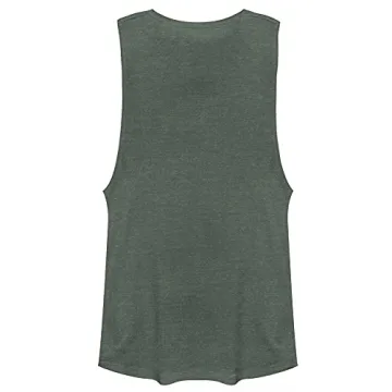 Stylish Star Wars Women's Mandalorian Tank Top in Pine Green
