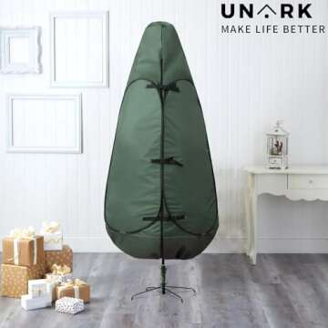 Upright Christmas Tree Storage Bag 7.5 Ft, Artificial Christmas Tree Storage Bag, Christmas Tree Cov...