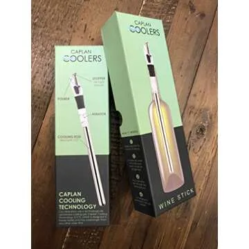 Caplan Wine Chiller Stick: Aerator & Stopper Included