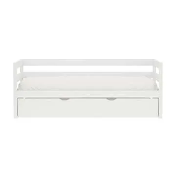 Hillsdale Caspian Wood Twin Daybed with Trundle, White