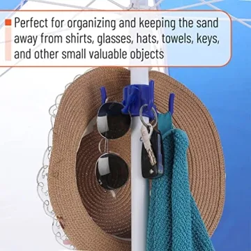 Mr. Pen Beach Umbrella Hooks - Convenient Organizer for Outdoors