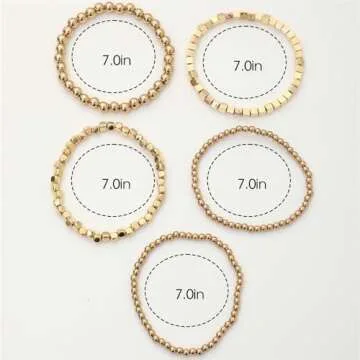 Elegant Gold Bracelet Stack - Stylish Jewelry for Women