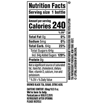 Pure Leaf Iced Black Tea Extra Sweet 12 Pack